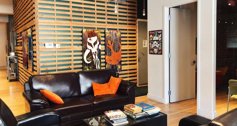 Living and play room at Arobas